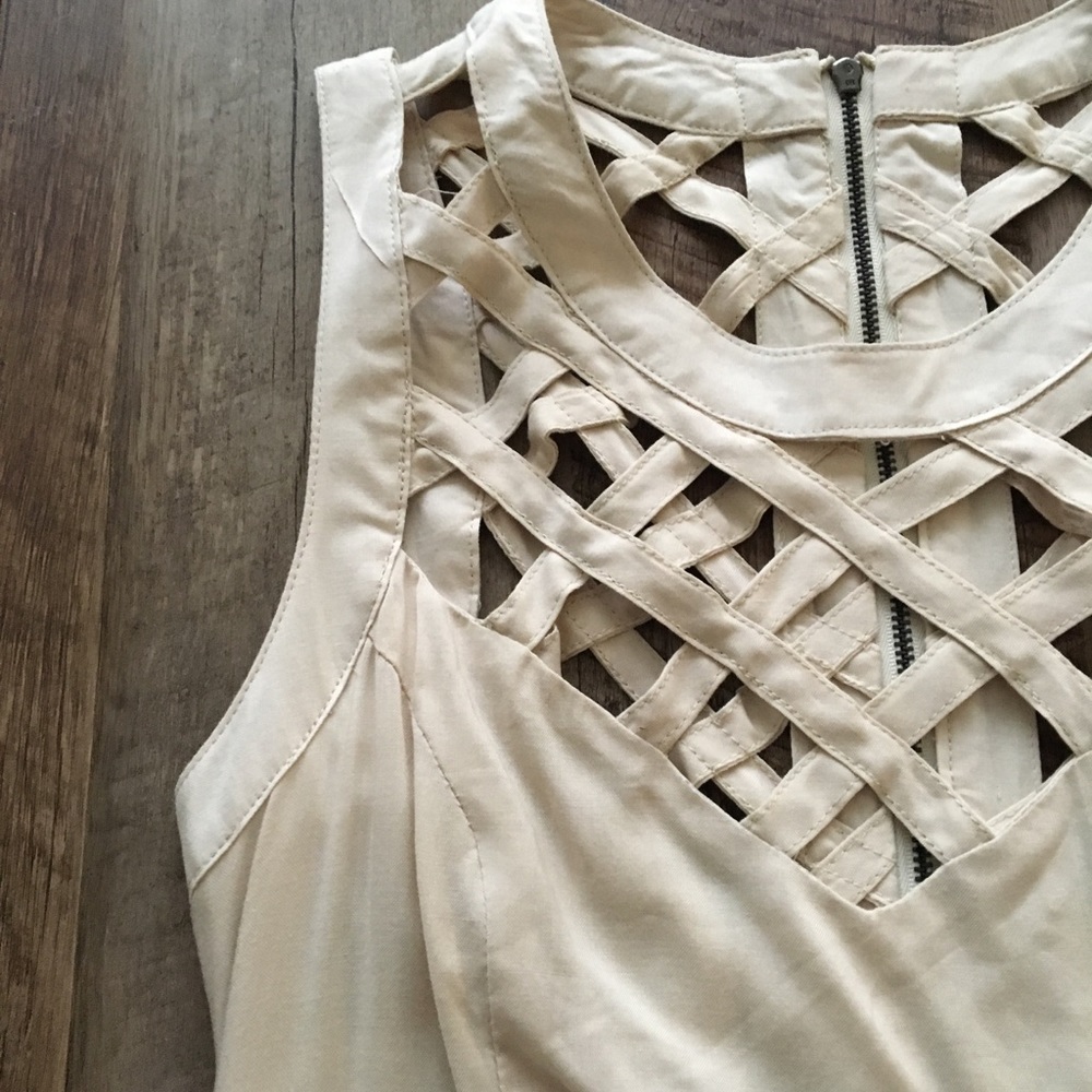 Ark & Co. fit and flare basket weave dress